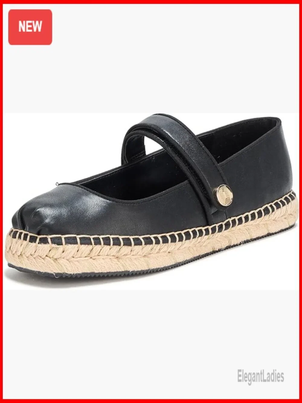 Platform Espadrille Sandals with Cushioned Insole, Mary Jane Style